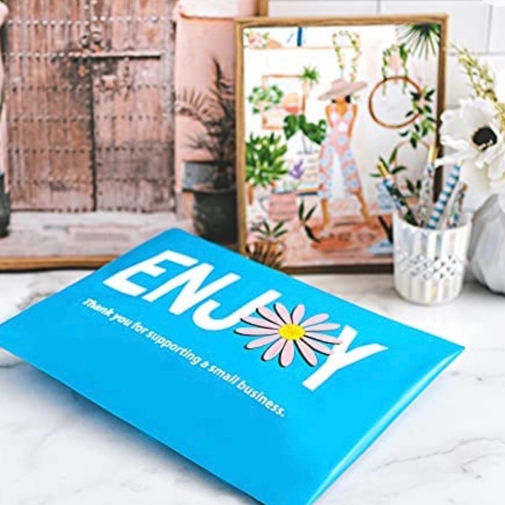 Daisy Blue Poly Mailers